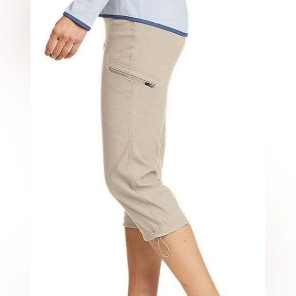 Eddie Bauer Pants - Eddie Bauer Mid-rise Capri Pants, color: Pumice